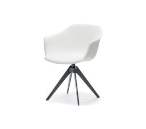 Indy Fauteuil design en polyuréthane souple, élégant et polyvalent, idéal pour les espaces de travail modernes, signé Cattelan Italia et disponible chez D-Style Interior.