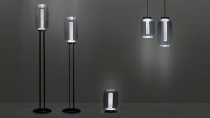 Luminaire suspendu LANTERNA SOSPENSIONE en verre artistique et structure chromée par Reflex Angelo disponible chez D-Style Interior