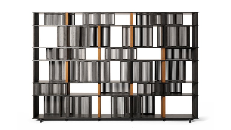 Bibliothèque design haut de gamme Lloyd – Poltrona Frau