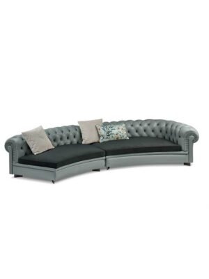 Canapé design haut de gamme Chester Line par Poltrona Frau, système modulaire avec structure hêtre massif et capitonnage main, disponible chez D-Style Interior