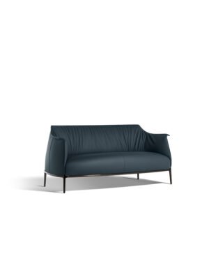 Archibald Canapé Poltrona Frau : canapé design haut de gamme deux places signé Jean-Marie Massaud. Structure acier, cuir Pelle Frau®. D-Style Interior.