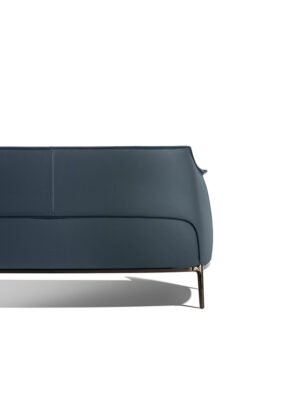 Archibald Canapé Poltrona Frau : canapé design haut de gamme deux places signé Jean-Marie Massaud. Structure acier, cuir Pelle Frau®. D-Style Interior.