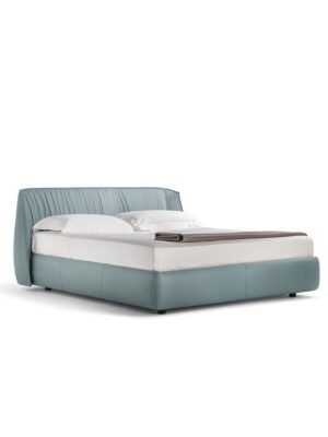 Archibald Lit avec coffre design haut de gamme en cuir Pelle Frau® par Poltrona Frau, design raffiné et fonctionnel, disponible chez D-Style Interior