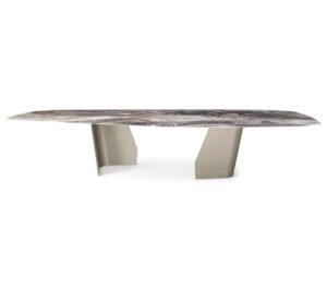 Senator table de Cattelan Italia est une sculpture fonctionnelle alliant verre artistique, métal et lumière. Une pièce iconique du design haut de gamme. Disponible chez D-Style Interior.