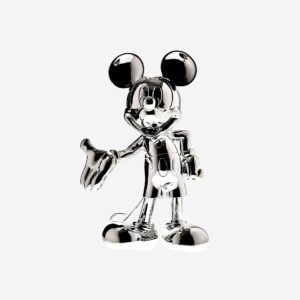 Mickey Welcome Chromé Medium – Sculpture design haut de gamme Leblon Delienne en finition chromée, disponible chez D-Style Interior