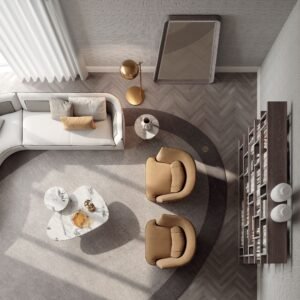 Greppi fauteuil design haut de gamme par Vittoria Frigerio avec dossier haut enveloppant et finitions luxueuses. Disponible chez D-Style Interior.