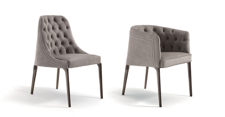Poggi Capitonné chaise design haut de gamme – Vittoria Frigerio