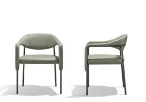 Spider chaise de Gamma Arredamenti allie élégance, confort et design italien. Chaise en cuir idéale pour salle à manger ou bureau. Disponible chez D-Style Interior.