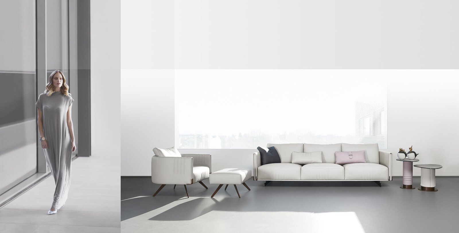 Philly coussins de Gamma Arredamenti, dessinés par Giuseppe Viganò, allient confort, design contemporain et savoir-faire italien exceptionnel. Disponible chez D-Style Interior.